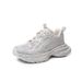 Shoes Sparkling Crystal Rhinestone Dad Shoes Trendy Unisex Sneakers Lightweight, Comfortable Stylish | Black Gold, Platinum Silver, Coral Red & More_vogvips.com