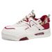 New Spring Men's Shoes, Breathable White Sneakers For Male Students, Trendy Versatile Thick-soled Sports Casual_vogvips.com
