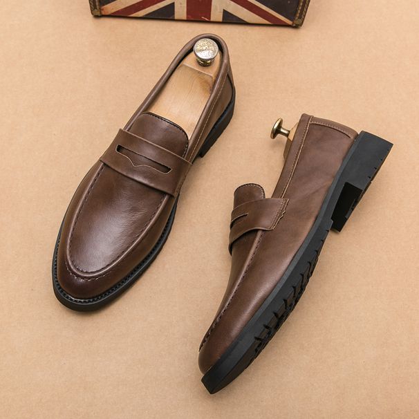 Black Men Loafers Soft Moccasins High Quality Spring Autumn Genuine Leather Shoes Men Business Office Dress Shoes Zapatos_vogvips.com