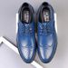 Cost performance Handcrafted Mens Oxford Genuine Calfskin Leather Brogue Dress Classic Business Formal Shoes Man_vogvips.com