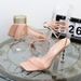 Cross Tie Roman Summer 2023, Transparent Strap With Glass Heel, High Heeled Sandals For Fashionable Outdoor Wear,10cm_vogvips.com
