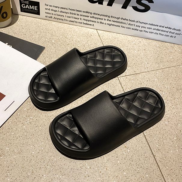 Summer Slippers Women Soft Non Slip Beach Flip Flops Men Comfort Couples Indoor Slides Shower Shoes Thick Platform Slippers_vogvips.com