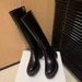 Over-the-Knee 2025 Autumn New Style Petite Heel SW Thick Sole Side Zipper High Riding Boots For Women_vogvips.com