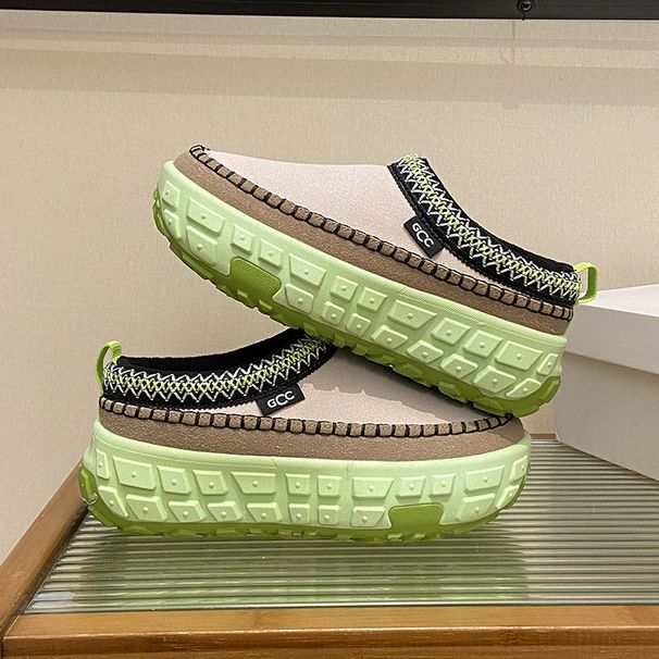 Fleece Platform Shoes, Female Students' Warm Casual Shoes, The Thickness Of The Sole Increases_vogvips.com