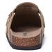 CRACOMIN Fashion Women's Mules Cork Insole Unisex Clogs Slippers Water Corrugated Sole Non-slip Men's Sandals With Arch Support_vogvips.com