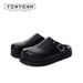 New Summer Slippers For Men And Women In Black Big Head Birken Lazy Style Mules Outdoor Casual Couple Beach Shoes_vogvips.com