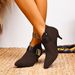 plus Size Side Zipper Ankle Boots For Women European American Style Pointed Toe Stiletto Heel PU Suede Low Heel Autumn Fashion_vogvips.com