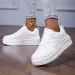 Women's Casual Sports Thick Bottom Low Tops Lace Up Vulcanised Shoes Lightweight Rubber Soled Winter Season Adult_vogvips.com