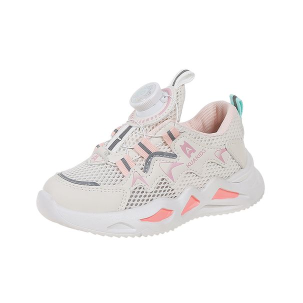Kids' Shoes Girls New Double Mesh Girls Sports Shoes Boys Middle And Large Children Knob Children Running Shoes_vogvips.com