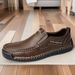Men's Loafers British-Style Driving Shoes Autumn And Winter Casual Shoes Fashion Slip-On Leather Shoes_vogvips.com