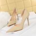 1363-5 Sexy Nightclub Slim Super Shallow Side Hollow High Heel Snakes_vogvips.com