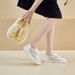 Mesh Little White Shoes Female Students Breathable And Comfortable Flat Casual Board Shoes_vogvips.com