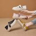 Hollow Bag Head One-word Buckle Sandals Women's Casual Hole Shoes Leather Surface Breathable Flat-bottomed Soft Single Shoes_vogvips.com