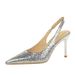 312-19 European And American Style Sealed Sequin Sexy Nightclub Goddess High-heeled Shoes, Pointed Toe, Shallow Cut,_vogvips.com