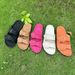 2026 New Thick-soled Cork Slippers, Foreign Trade Large-size Women's Shoes, One-strap Beach , In Stock_vogvips.com