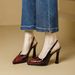 Comfortable Waterproof Platform High Heels, 2026 Summer New European And American Snake Pattern Pointed Toe Stiletto Slip-on Close_vogvips.com