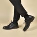 Leather 2024 Autumn Winter Round Toe Lace-up Single Black Top Layer Cowhide Buine Formal Profeional Flat Men'_vogvips.com