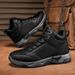Men's Shoes Casual Black Work Shoes Waterproo Labor Urance Outdoor Mountaineering High-top Martin Boots_vogvips.com