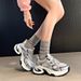 Super Hot Red Dad Shoes For Women 2025 Spring Summer New Veatile Petite Height Increasing Thick Sole Breathable_vogvips.com