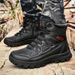 Men's Outdoor Work Boots Battlefield Training Boots High Top Lace Up Hiking Country Sports Tactical Boots Desert Boots Vacation Walking Shoes_vogvips.com