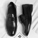 Men's New British Style Small Genuine Leather Business Single Shoes Comfortable Versatile Loafers Price_vogvips.com