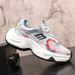 ShoeVault 2025 Spring New Versatile Thick-Soled Dad Shoes Women, Mesh Breathable Retro Distressed Height-Increasing Casual_vogvips.com