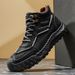 Plus-Size Handmade Stitched Sole Men's Short Boots Outdoor Hiking Thick-Soled Men's Shoes Large-Toe Work Anti-Slip Marti_vogvips.com