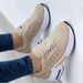 Women's Spring And Autumn New Mesh Breathable Casual Shoes Outdoor Lightweight Non-slip Wedge Heel Thick-soled Sneakers_vogvips.com