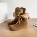 Women's Shoes Cowboy Boots Women’s Shoes Yellow Boots With Lace Up Boots Slimming Street Style Boxing Boots Round Toed Genuine Leather Desert Boots_vogvips.com