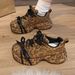 Women's Rhinestone Platform Sneakers Chunky Dad Shoes Fashion Star Studded Lace Up Casual Shoes With Animal Print & Comfortable Wedge Sole_vogvips.com