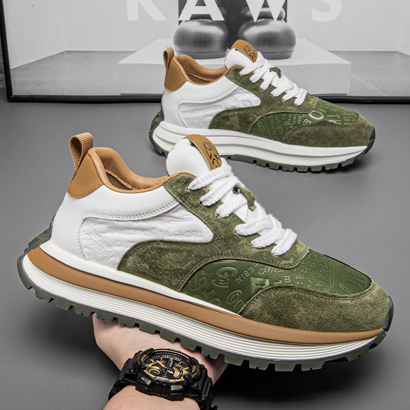 Summer Trend Versatile Men's Casual Sports Shoes Youth Running Height Increasing Thick Sole Forrest Gump Dad Sneakers_vogvips.com