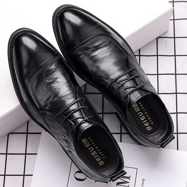 Dress Shoes Men Shoes Men's Genuine Leather Business Formal Oxfords Footwear Man High Quality Leather Loafers Zapatos Hombre_vogvips.com