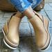 Plus Size Wedge Short 2021 Autumn Winter New Flat Side Zipper Shallow Mouth Ankle Boots For Women_vogvips.com