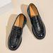 Black Leather New Spring And Autumn Styles, British-style Women's Shoes, Comfortable Loafers For Working Mothers_vogvips.com