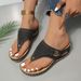 Women's Shoes Flip Flops Women Summer Large Size Hollow Metal Thick Soled Sandals Women_vogvips.com