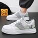 Spring New Breathable Little White Men's Korean Edition Versatile Thick Sole Sports And Casual Board Trendy Shoes_vogvips.com