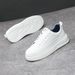 Men's European Style Thick Soled Sneakers Spring Summer Breathable White Sporty Casual Trendy Versatile New Shoes_vogvips.com