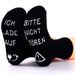 Mid-tube socks cotton socks casual sports creative socks sole letter non-slip adhesive floor socks_vogvips.com