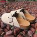 KZZO 2026 Genuine Suede Leather Women Mules And Clogs Adjustable Buckle Cork Footbed Comfort Casual Outdoor Slippers_vogvips.com