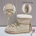 Genuine Leather Snow 2025 Winter New Style Fleece-Lined Warm Lace-Up Short Casual Versatile Thick-Soled Martin Boots For_vogvips.com
