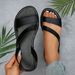 plus Size Women's Flat Sandals 2025 Fashionable And Versatile round Toe Stylish Comfortable Summer New Arrival Shoes_vogvips.com