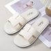 Summer New Women's Slippers Indoor Non-Slip Outdoor Fashion Versatile One-Strap Woven Trendy Beach Sandals_vogvips.com