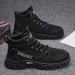 Autumn Shoes Men's Martin Korean Style Trendy Casual Breathable Short High Top Winter Warm Snow Boots_vogvips.com