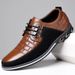Suitable For All Seasons Large Size Leather 2025 Autumn Trendy Casual Formal British Style Versatile Checkered Men's Shoes_vogvips.com