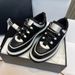 26xx Brand Small Fragrance C Style Quilted C Panda Color Thick Sole Height Increasing Lace-up Genuine Leather_vogvips.com