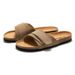RUIZUSTOCK Spring And Summer New Cork Sole Slide Sandals Korean Style Men's Beach Shoes Matte Student_vogvips.com
