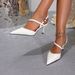 Cross-strap Simple And Stylish Open-back High-heeled Shoes, 2026 New Sexy Stiletto Women's Pumps_vogvips.com