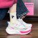 Super Soft And Bright Magenta Fitness Lightweight Popcorn Running Shoes, Versatile Summer Sports For Students' Physical_vogvips.com