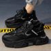 Summer New Breathable Mesh White And Versatile Men's Sports Casual Dad Trendy Shoes_vogvips.com