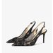 Single Shoe Temperament Shallow Mouth French New Chinese Lace Sandals Pointed One Word With Stiletto Women's High Heels_vogvips.com